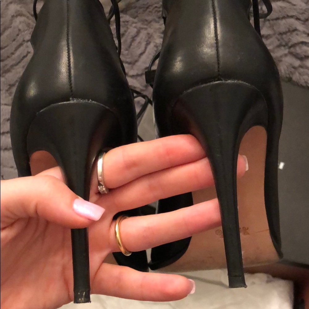 Coach Kira Soft shine calf tie up heels - Picture 4 of 7
